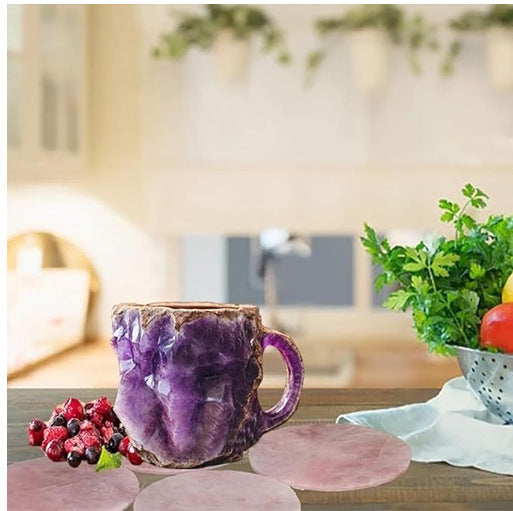 400ml Resin Mineral Crystal Coffee Mugs With Handles Elegant Fake Mineral Crystal Cup For Workplace Home Decor Christmas Gift Kitchen Gadgets 400ml Resin Mineral Crystal Coffee Mugs With Handles Elegant Fake Mineral Crystal Cup For Workplace Home Decor Christmas Gift Kitchen Gadgets